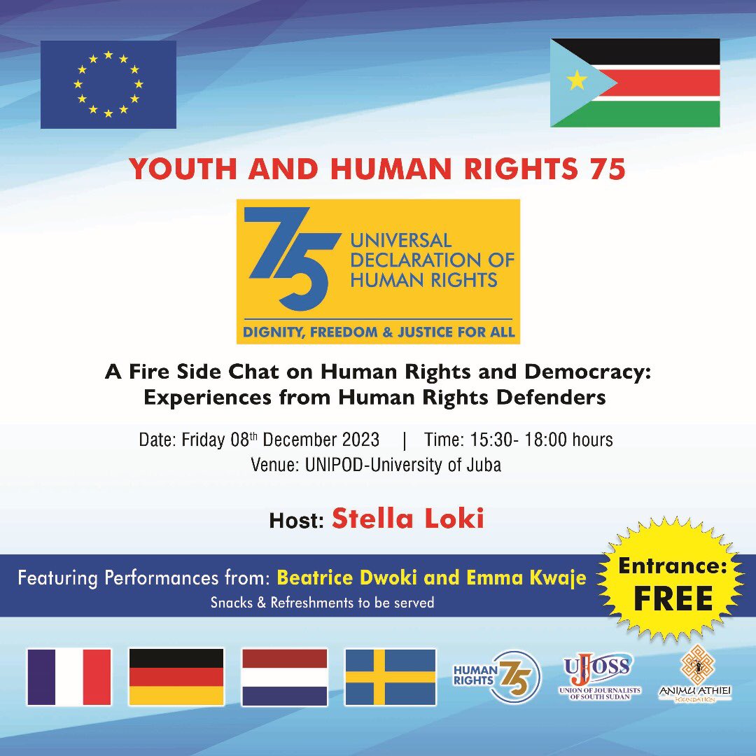 #Youth4HumanRight #ActHumanRight #EU4HumanRight #SouthSudan4HumanRight