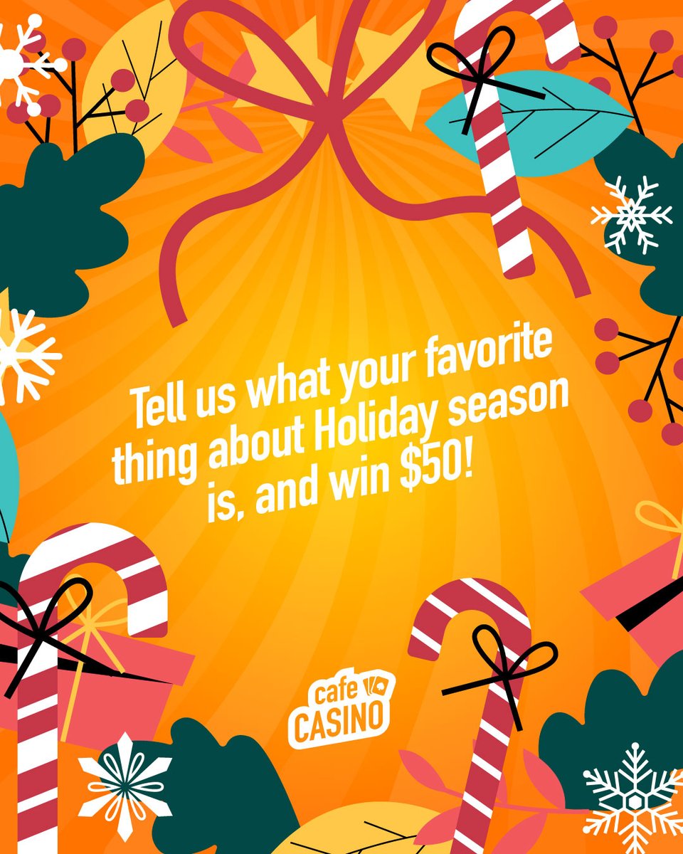 CafeCasinoLV's tweet photo. 🚨 Friday #GiveawayAlert 🚨

💰 To #win $50 to play with at Cafe Casino follow these
simple steps:

➡ Follow @CafeCasinoLV
➡ Like &amp; Share this post
➡ Tell us your favorite thing about Holiday season

Good luck! 🤞

*Ends 12/12/2023 at 11:59pm EST - announcement on Facebook* https://t.co/mo3oUjOuiK