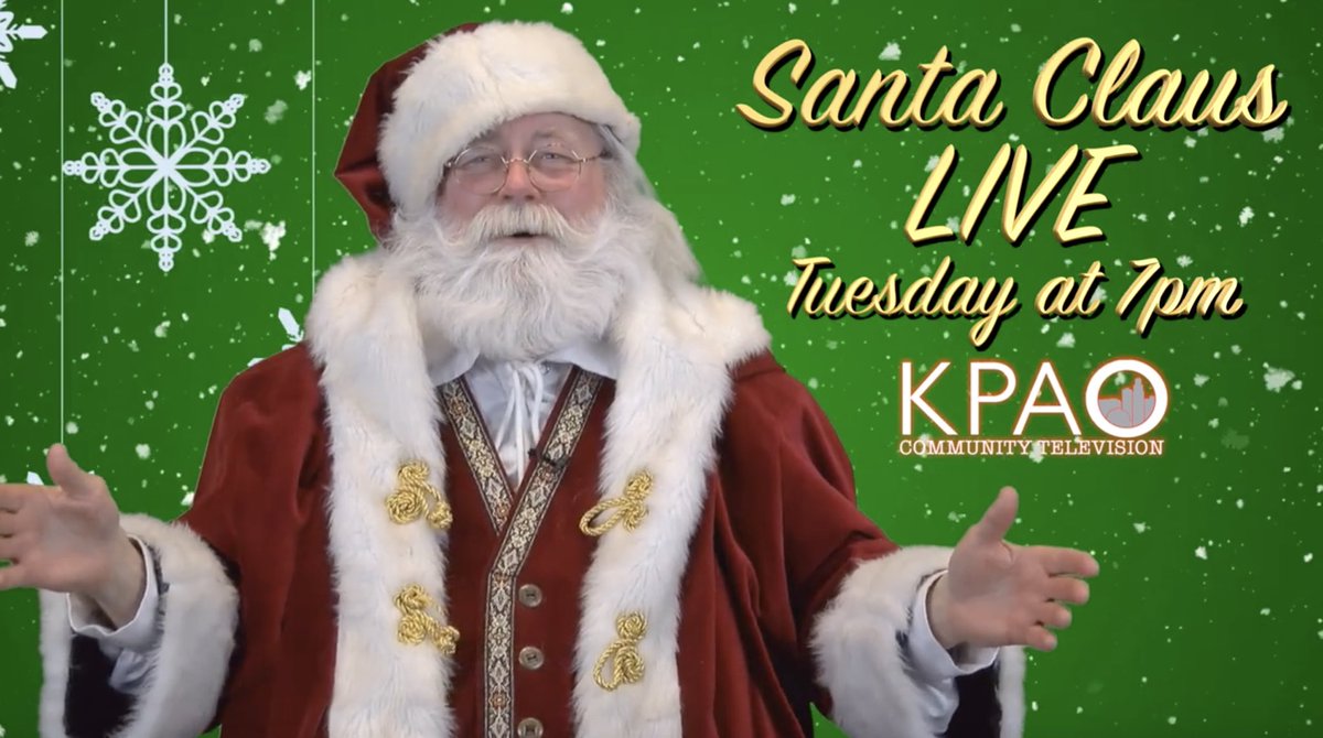Just a few days until Santa Claus Live on KPAO! Tune in on Tuesday, Dec. 12 at 7 PM! Catch Santa live on Cox channel 22 or stream online at kpaotvomaha.org. Let your kids chat with Santa directly by calling 402-444-4799! ☎️ Share &amp; join us for a magical night! 
#Omaha