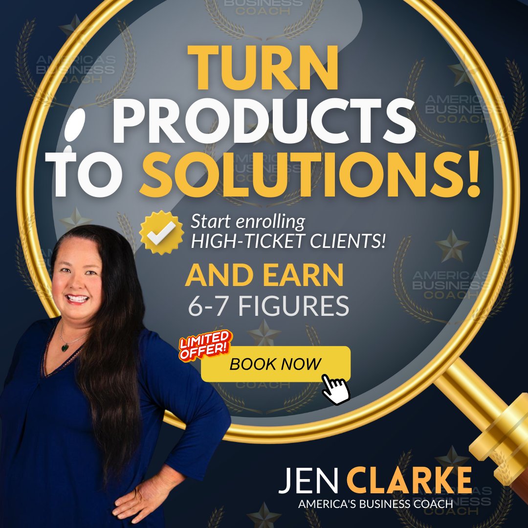 ransforming products into solutions, one innovation at a time. 🚀✨ Embrace the power of evolution and elevate your brand.

Ready to turn your products into solutions that resonate? Let's strategize for success! 

I’ve shown hundreds of Business Owners, Entrepreneurs, Coaches!
