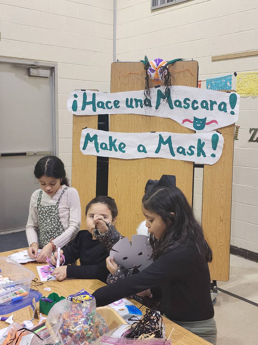 Wilson Elementary School hosted their first annual Parranda. Families created masks and ornaments to take home and finished the night off with singing traditional songs. Thank you to @NeisDrobish for organizing this special evening! @WeAreHTSD @DerethSanchez