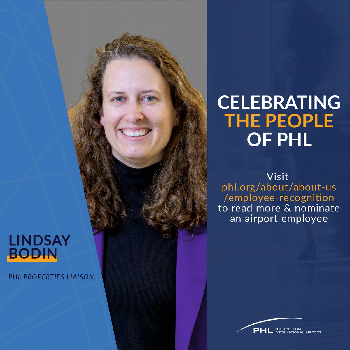 CHPlanning Properties Liaison Lindsay Bodin recently received an award from #PHLAirport's Employee Recognition Program. 'The good work that we do here matters and has an impact that’s greater than any work I’ve ever touched before.' Read more: phl.org/newsroom/Linds…