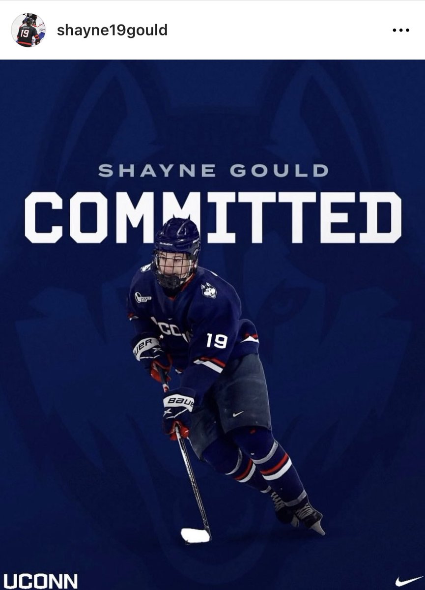 🚨 BREAKING 🚨 5 ⭐️ recruit Shayne Gould has committed to UConn. Gould is the 4th ranked defenseman in the entire 2007-born American class and currently plays for the BK Selects picking up 32 points in 31 games. He was the second highest ranked uncommitted skater in the class.