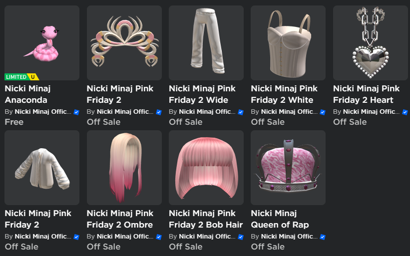 reddi41 on X: An Upcoming Nicki Minaj Event is coming to Roblox