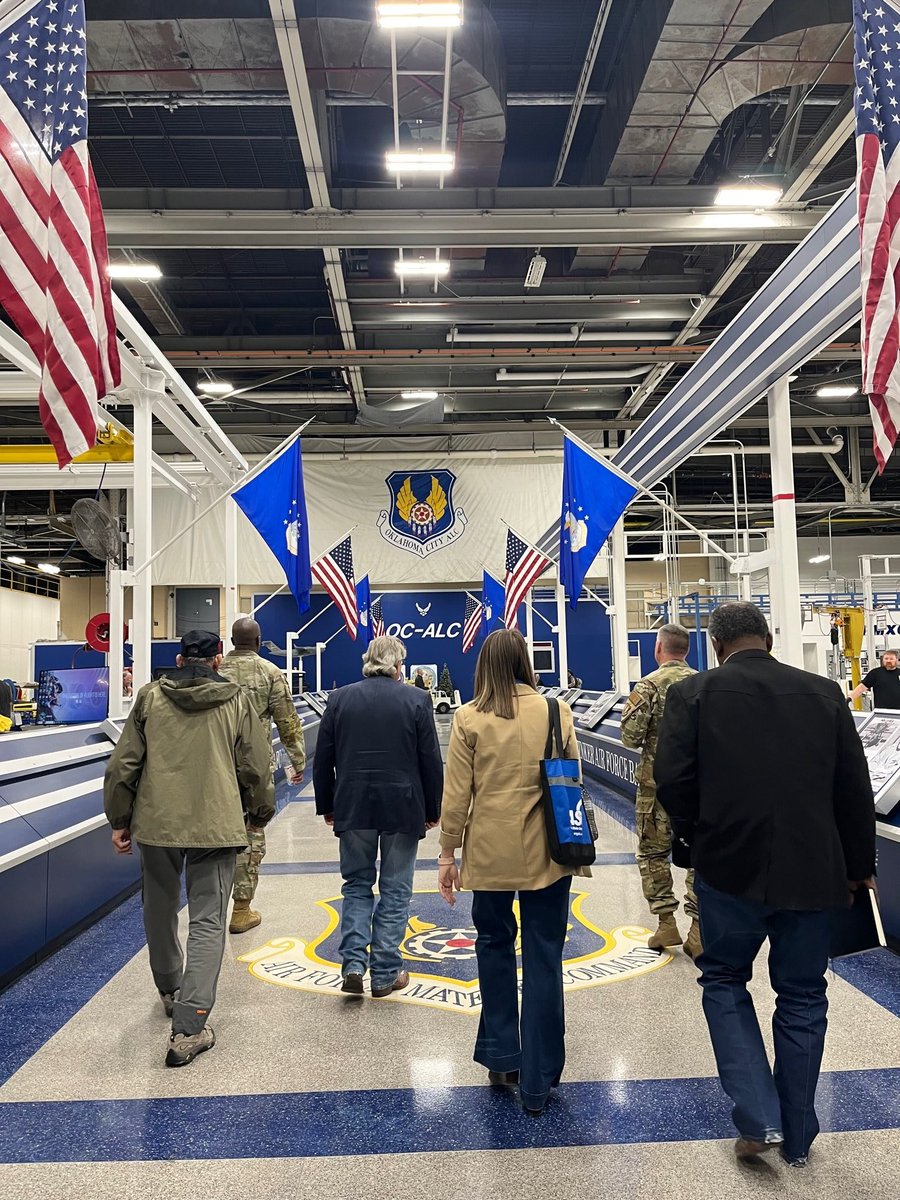 Yesterday visiting <a href="/TinkerAFB_OK/">Tinker AFB</a> to talk about  internship and job opportunities for ASU students!