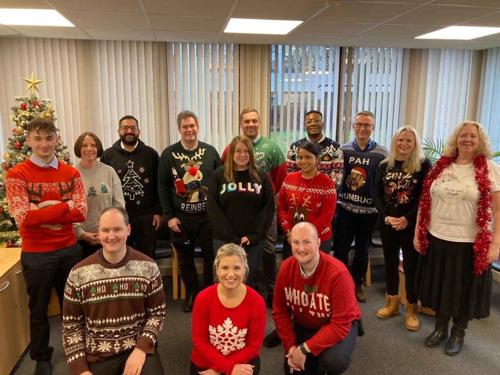 It was very festive in the office today with all the Christmas jumpers. Thank you to everyone for your generous donations to St Christopher's Hospice!