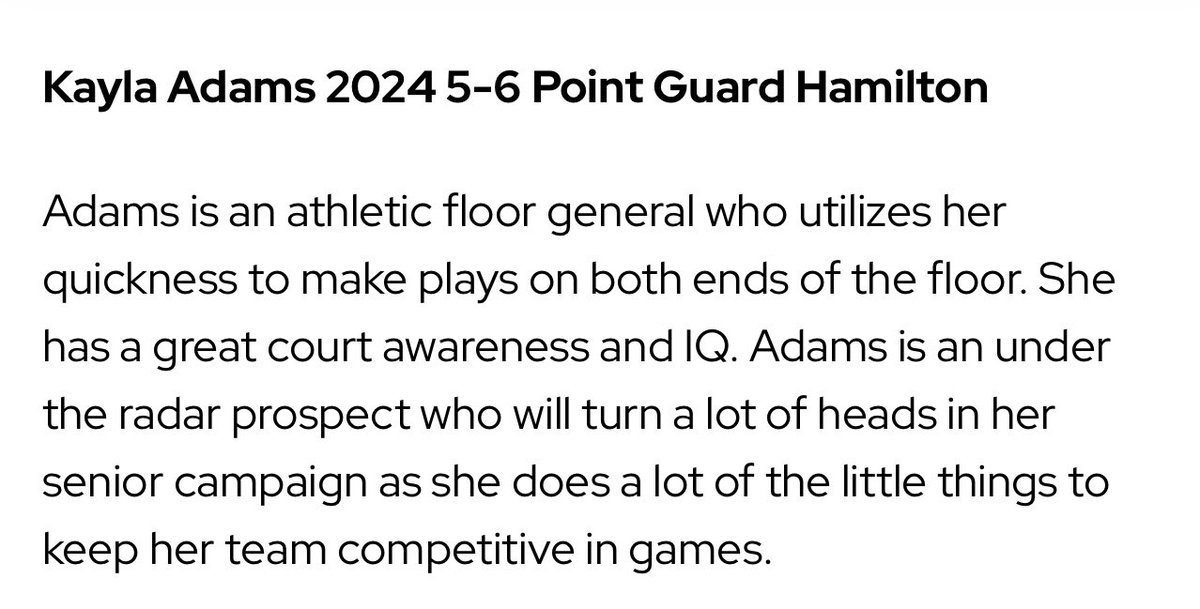 Thank you to <a href="/GC3Hoops/">George Courtney</a> for the shout out for my performance at the 2nd Annual IMUA Tournament in Hawaii. I love the game and continue to work on perfecting my craft. ❤️Hamilton has a a team this year that is unstoppable. We are just getting started. <a href="/HamiltonHoops/">Hamilton Girls Hoops</a> 🏀🏀