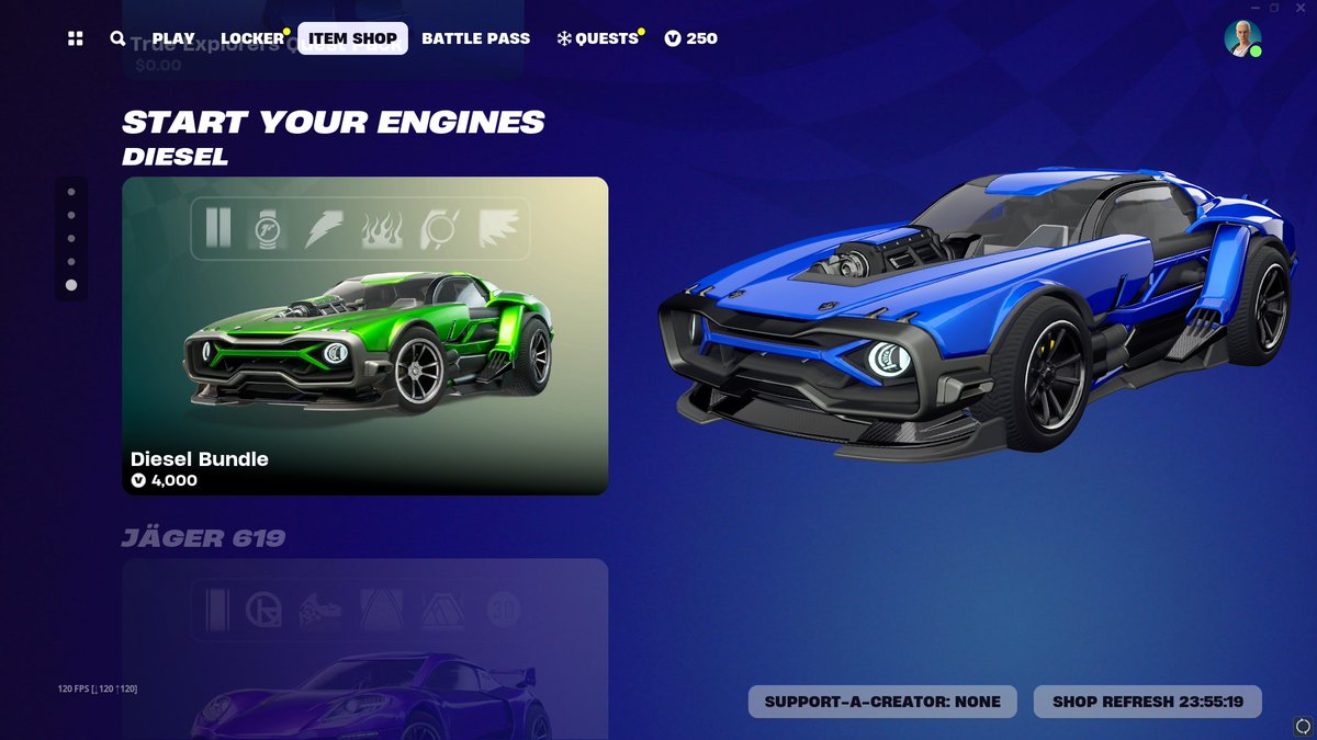 HYPEX's tweet image. THE MOST EXPENSIVE FORTNITE COSMETICS 🤯

New cars are out now in the Item Shop and they cost up to 4,000 VBucks ‼️