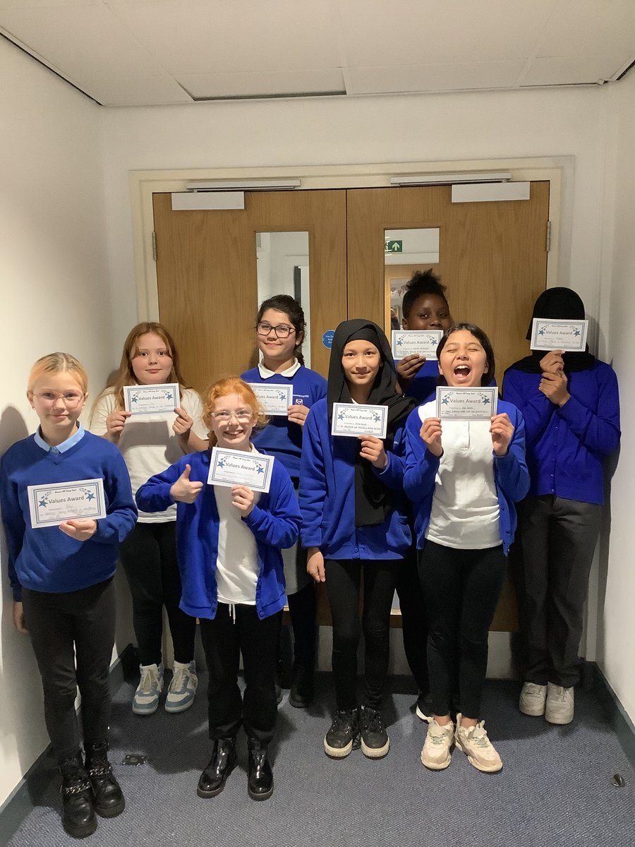 Our Year 6 #ValueSuperStars this week! They have shown Mr Lamble and Miss Smallwood that they are fantastic role models for the rest of the school, through perservering and succeeding in their work.