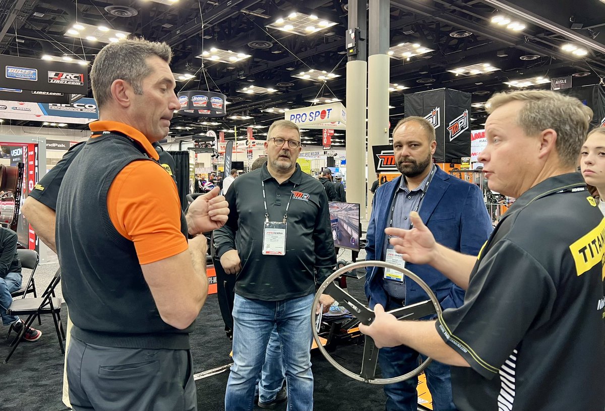 .@MPI_INNOVATIONS = the best steering wheels in the business! Thanks to Max & Tati for taking such great care of TSR! Stop by their Booth #4839 (🟡 Hall) at the @prishow