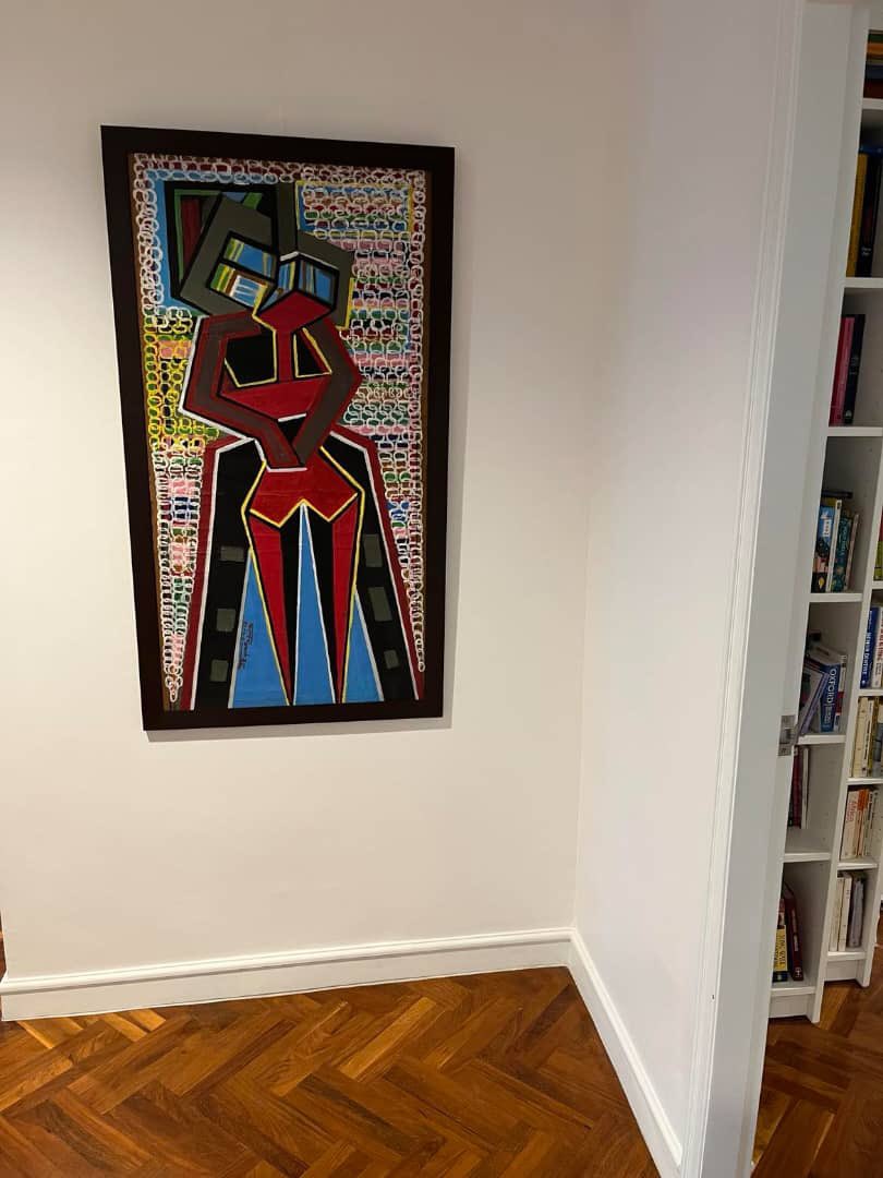 EyoumMadiba's tweet photo. Le tableau de mon papa a #Bangkok , je suis fier de toi 👏 papa… @doctroptard @Airiartsorhondo @metmuseum @MuseeLouvre @quaibranly , de #Yaounde à #Bangkok @MINAC237 #Jacques #Eyoum #Madiba https://t.co/rYznJdiGrj