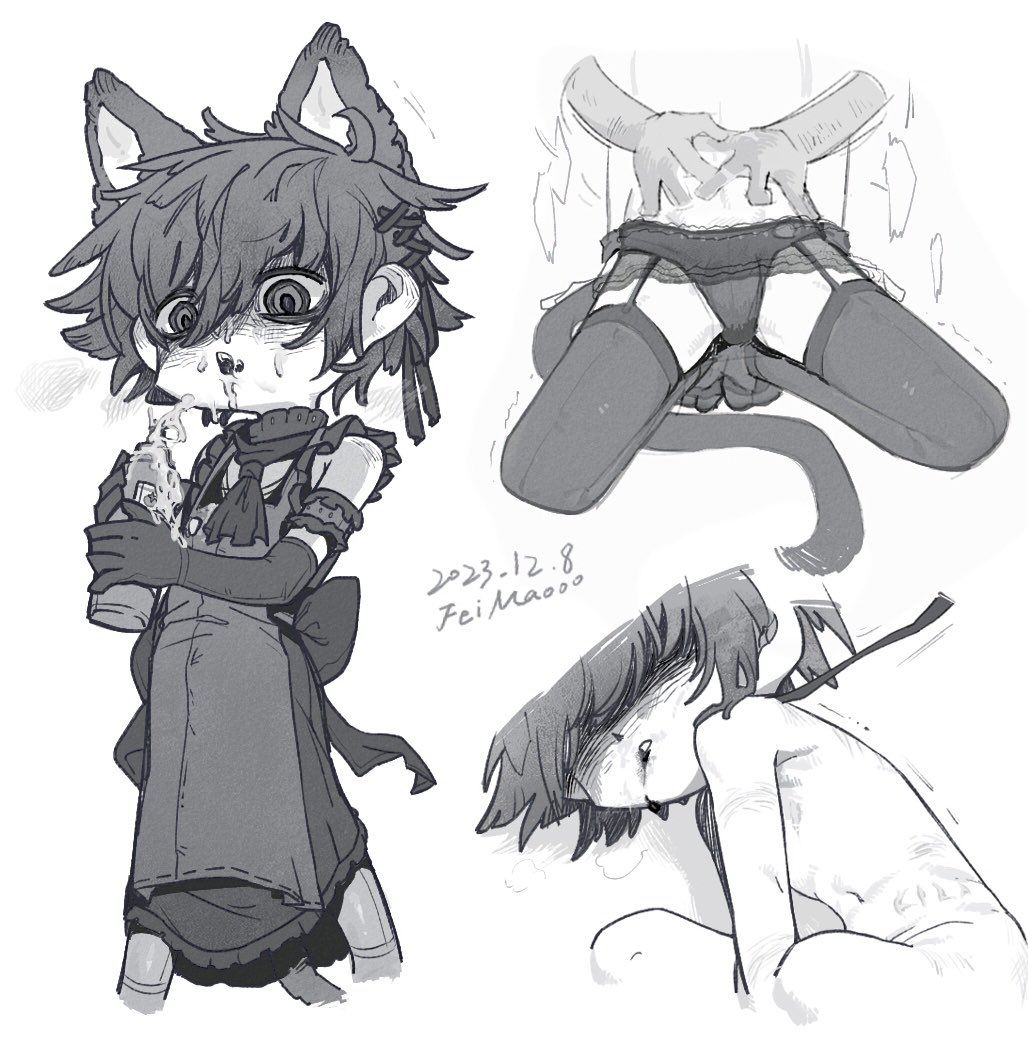 MaoooFei's tweet photo. #lawliet #L #月L  
kira刻字在l身上（战利品
😙🖌️女仆l  萌萌 https://t.co/RQIkYsUAQN
