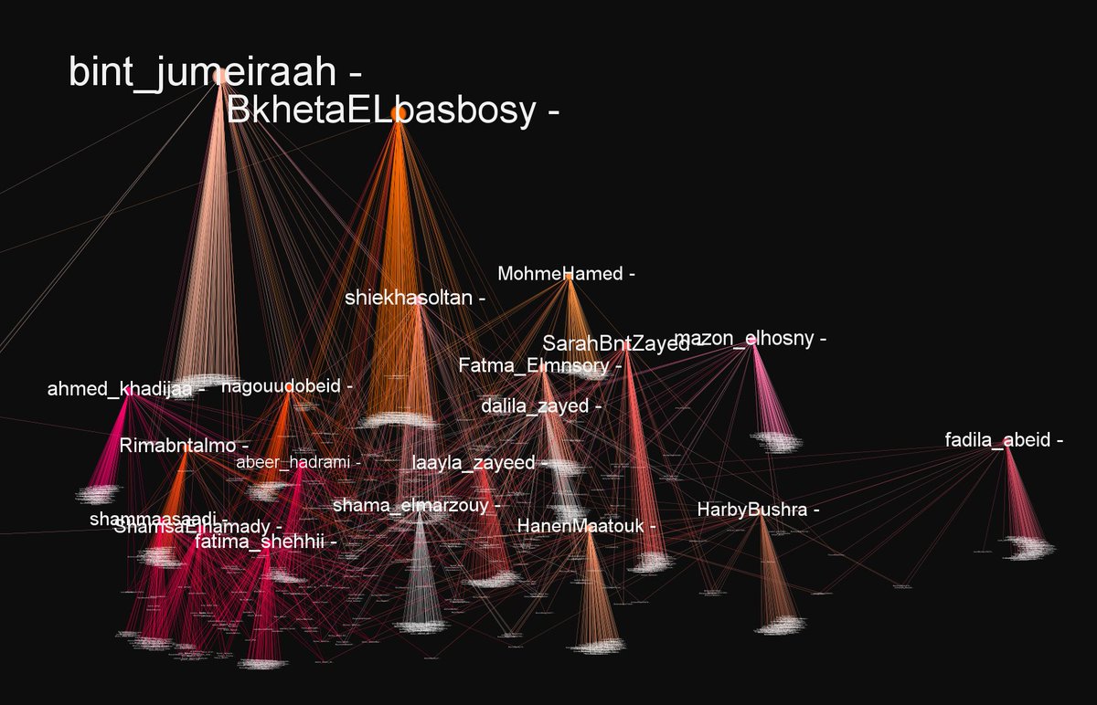 6/ What's clever(ish) about the network. The bots don't all retweet each general 1900 times. They're divided into units/cells - and each unit will like a tweet by a specific general, with a few exceptions. Presumably this is to avoid detection by Twitter/X.