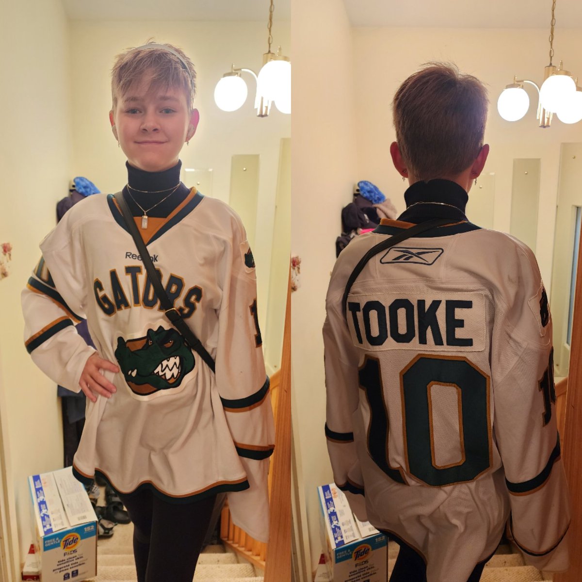 Supporting the Original Gators for Jersey Day at school today #crhl Go Gators