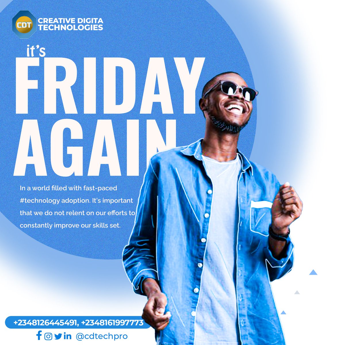 cdtechpro's tweet image. Cheers to another Friday with Creative Digita Technologies! 🚀 Embrace the tech vibes and let&apos;s power through the weekend with innovation and determination. 💻✨ Keep pushing the boundaries!
.
#TechJourneyStartsHere #DigitalFuture #LearnTechToday #TechTrends
#codingforkids