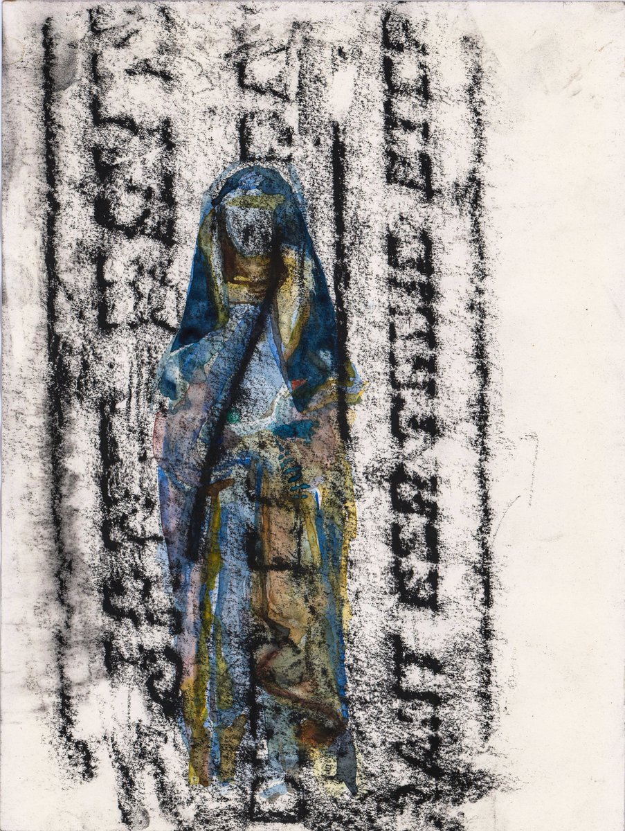 ThinkCREA's tweet photo. Yashaswi Dugar's "Mother Mary" connects with the 'Visible/Invisible' theme, juxtaposing the sanctified and the ostracized, and highlighting how society's judgment renders certain lives and experiences invisible. (1/4)
#16DaysofArtivism https://t.co/JiHJ6gw3lI
