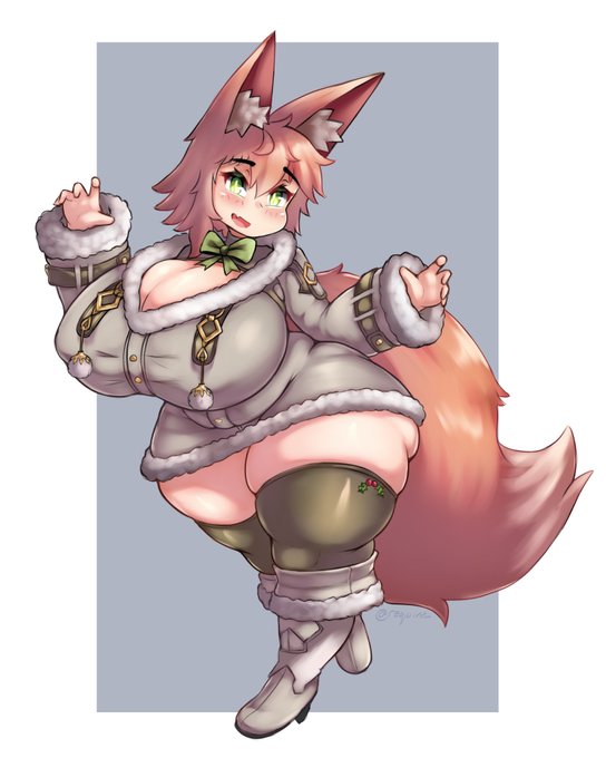 renee dressing up for the season 

🦊❄️ 