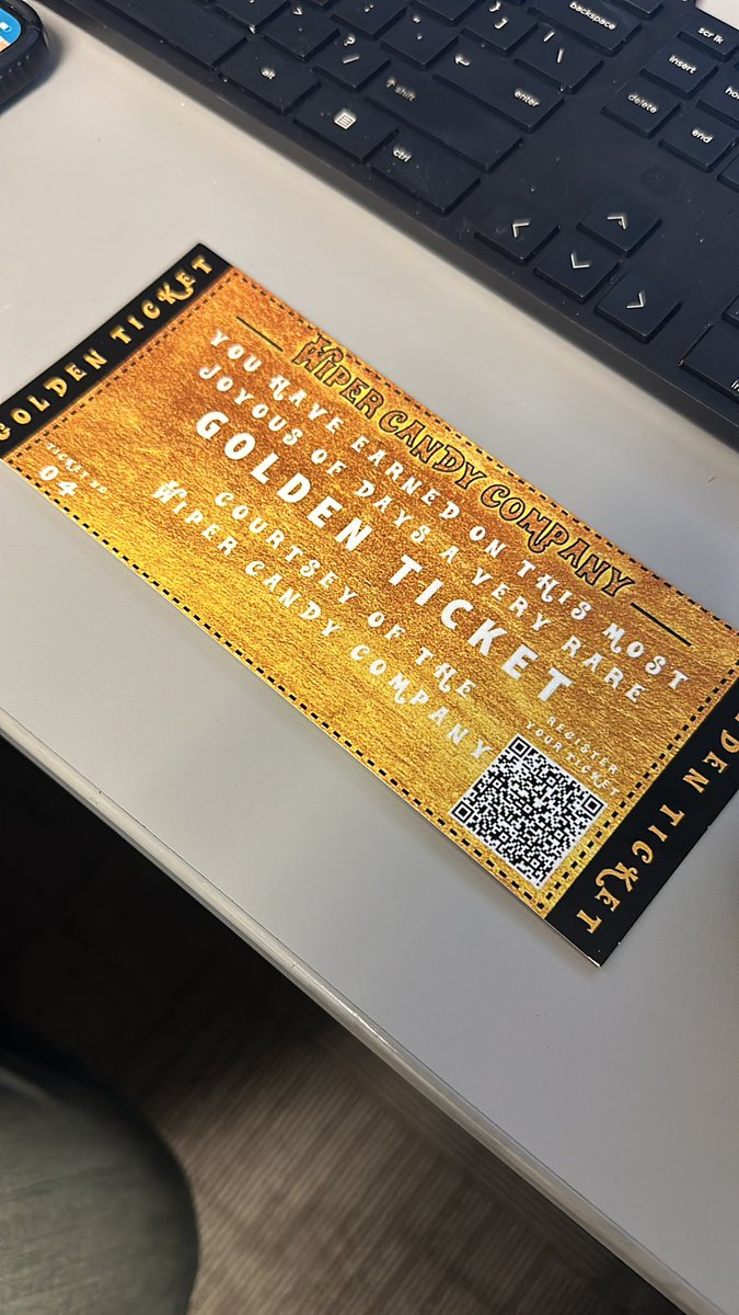 RandelATT's tweet photo. Golden ticket @emilywiper @LillardDerick https://t.co/bXxEW4rX7W
