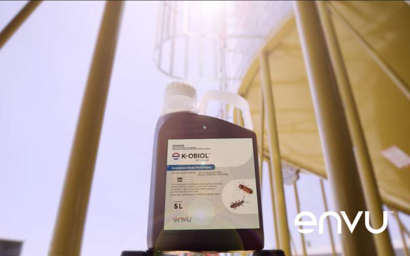 EnvuVMRuralANZ's tweet photo. ๐พExciting news for Western Australia's grain growers. APVMA has approved on-farm use of K-Obiol EC Combi, a new grain protectant with a different mode of action against insect pests. Learn more: https://t.co/NygohSlwk1 #GrainProtection #Agriculture#EnvuANZ https://t.co/dl8sV7w3nu