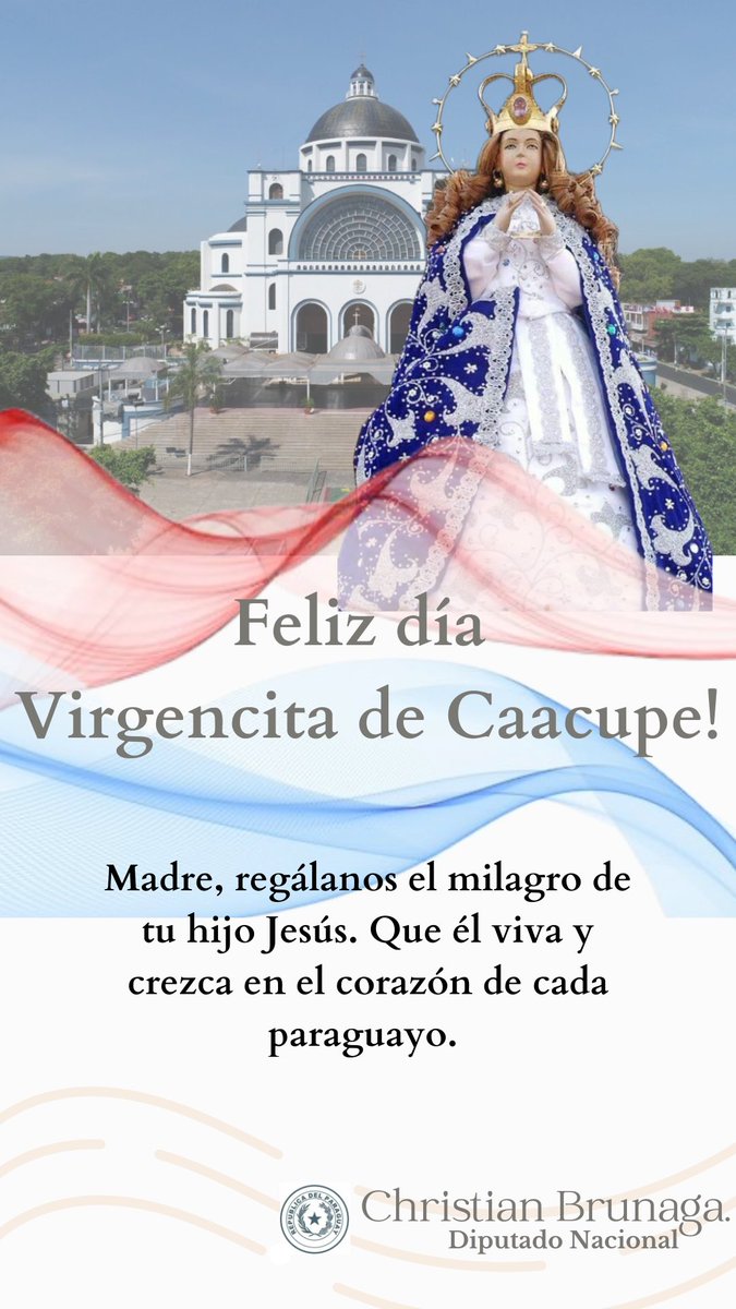 Feliz día. Reina y Madre, madre de misericordia.
Protégenos, alberga el corazón de cada paraguayo 🙏🇵🇾