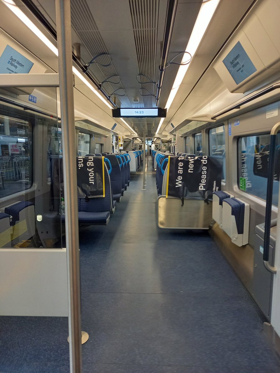 End of the week outing to look at the new <a href="/SW_Help/">SWR Help</a> Arterio train. Shiny and new with some real plus points. As always, improvements possible. The Access Panel will feed these back. Hopefully addressed before it goes into service. #Arterio