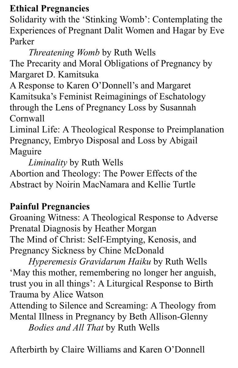 kmrodonnell's tweet photo. Ok friends! Here we go! The manuscript is almost finished and we thought you might like a peek at the chapters in:

Theologies from the Inside Out: Critical Conceptions of Pregnancy and Birth @ClaireWTheology 

Out with @SCM_Press in 2024 #pregnancy #theology https://t.co/2hALTXfM47