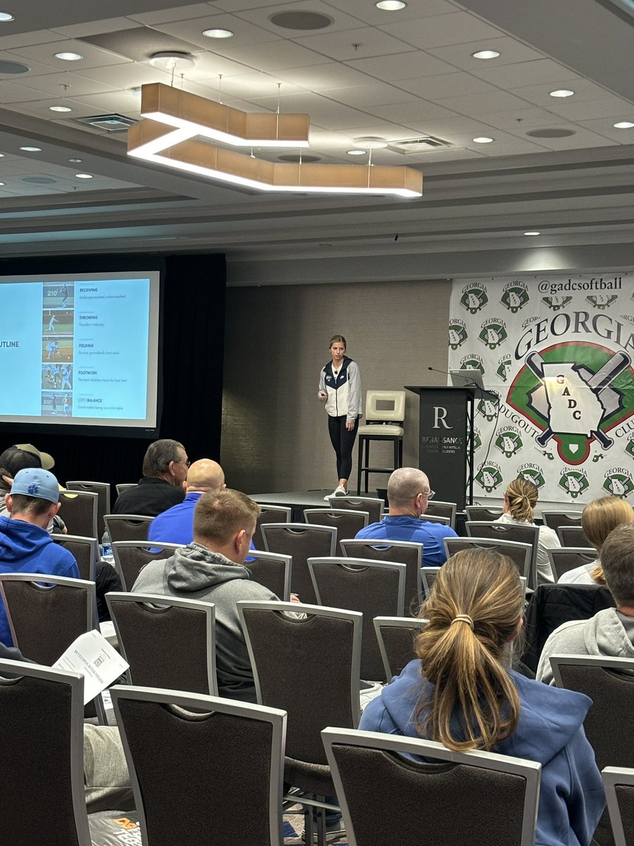 Truly excited to have Savannah Huffstetler Head Coach at Denmark High School this AM at the 2023 GADC SOFTBALL COACHES CLINIC DEFENSE DEFENSE DEFENSE !