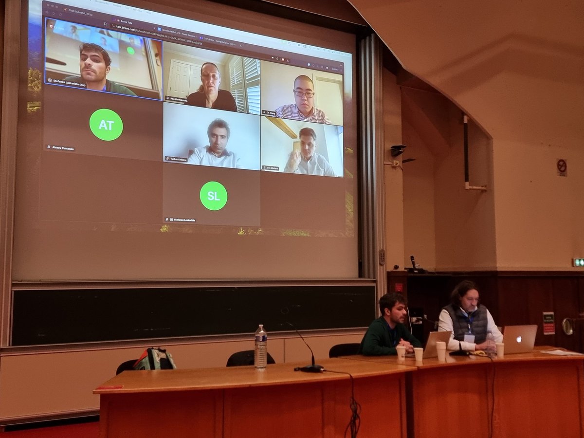DistributedML (@distributedml) on Twitter photo The panel on the challenges and opportunities of the future of ML compute has started with @ce__zhang (<a href="/togethercompute/">Together AI</a>) , <a href="/tusharkrishna29/">Tushar Krishna</a> (<a href="/GeorgiaTech_ECE/">Georgia Tech ECE</a> ), Ada Gavrilovska (<a href="/gatech_scs/">Georgia Tech School of Computer Science</a>), <a href="/DAlistarh/">Dan Alistarh</a>
(<a href="/MIT_CSAIL/">MIT CSAIL</a> and <a href="/ISTAustria/">ISTAustria</a>), <a href="/stevelaskaridis/">Steve Laskaridis</a> and <a href="/alsched/">Alexey Tumanov</a>. The panel on the challenges and opportunities of the future of ML compute has started with @ce__zhang (<a href="/togethercompute/">Together AI</a>) , <a href="/tusharkrishna29/">Tushar Krishna</a> (<a href="/GeorgiaTech_ECE/">Georgia Tech ECE</a> ), Ada Gavrilovska (<a href="/gatech_scs/">Georgia Tech School of Computer Science</a>), <a href="/DAlistarh/">Dan Alistarh</a>
(<a href="/MIT_CSAIL/">MIT CSAIL</a> and <a href="/ISTAustria/">ISTAustria</a>), <a href="/stevelaskaridis/">Steve Laskaridis</a> and <a href="/alsched/">Alexey Tumanov</a>.