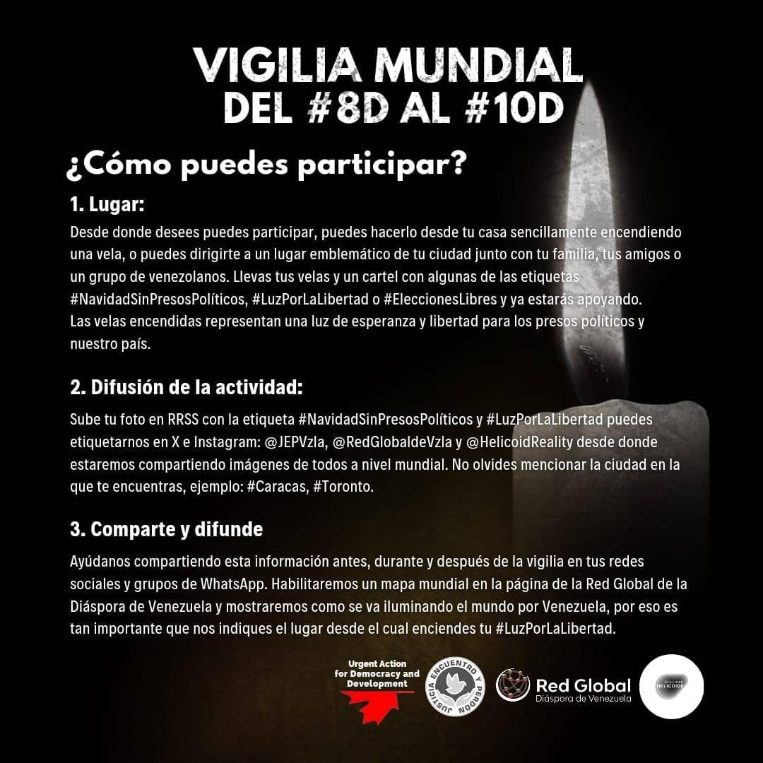 Asocejuprc's tweet photo. #VigiliaMundial
#Del8Al10Dic
¡Lleva tu vela!
¡Participa! https://t.co/KJAt8bof2G