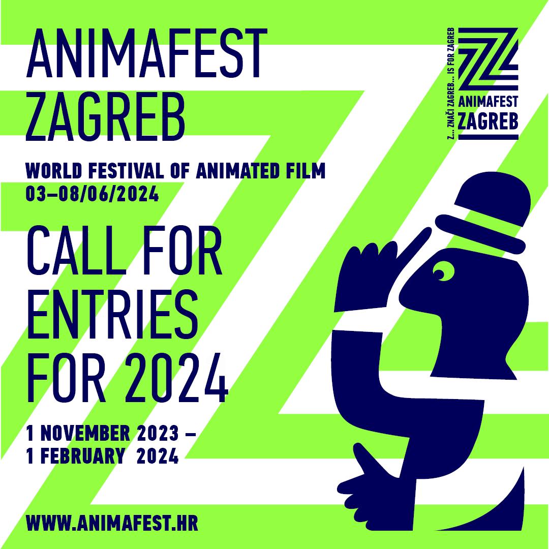 Animafest Zagreb invites you to submit your films for the 𝟯𝟰𝘁𝗵 𝗲𝗱𝗶𝘁𝗶𝗼𝗻 𝗼𝗳 𝘁𝗵𝗲 𝗙𝗲𝘀𝘁𝗶𝘃𝗮𝗹, taking place 𝟯-𝟴 𝗝𝘂𝗻𝗲 𝟮𝟬𝟮𝟰 in Zagreb.

▶️ animafest.hr/en/2024/film_s…