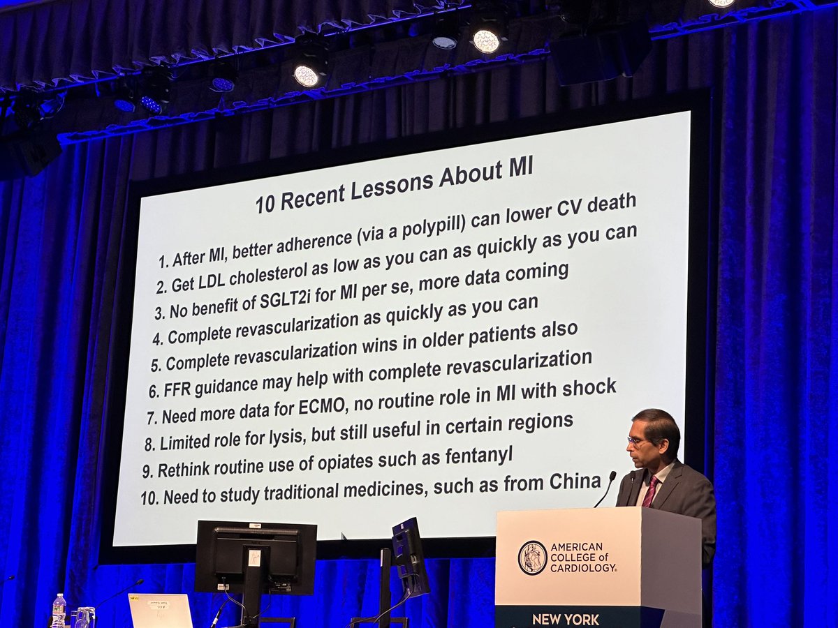 10 recent lessons about MI by @DLBHATTMD