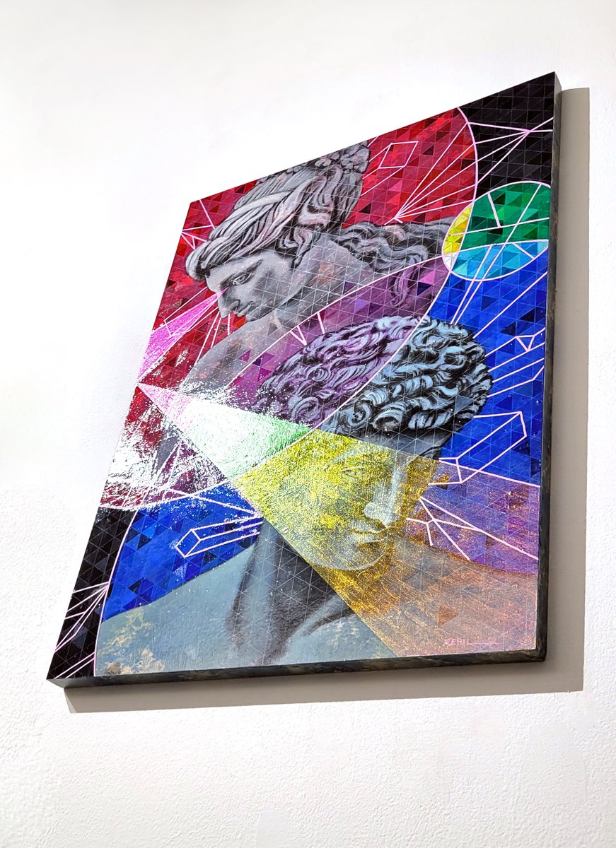 ErinRehil's tweet photo. The Spark II, 2023
Media: Acrylic, charcoal, and #supershift automotive paint on wood panel
Dimensions: 24 x 18 x 7/8 in (61 x 45.7 x 2.2 cm) https://t.co/U0dbwj4Og7