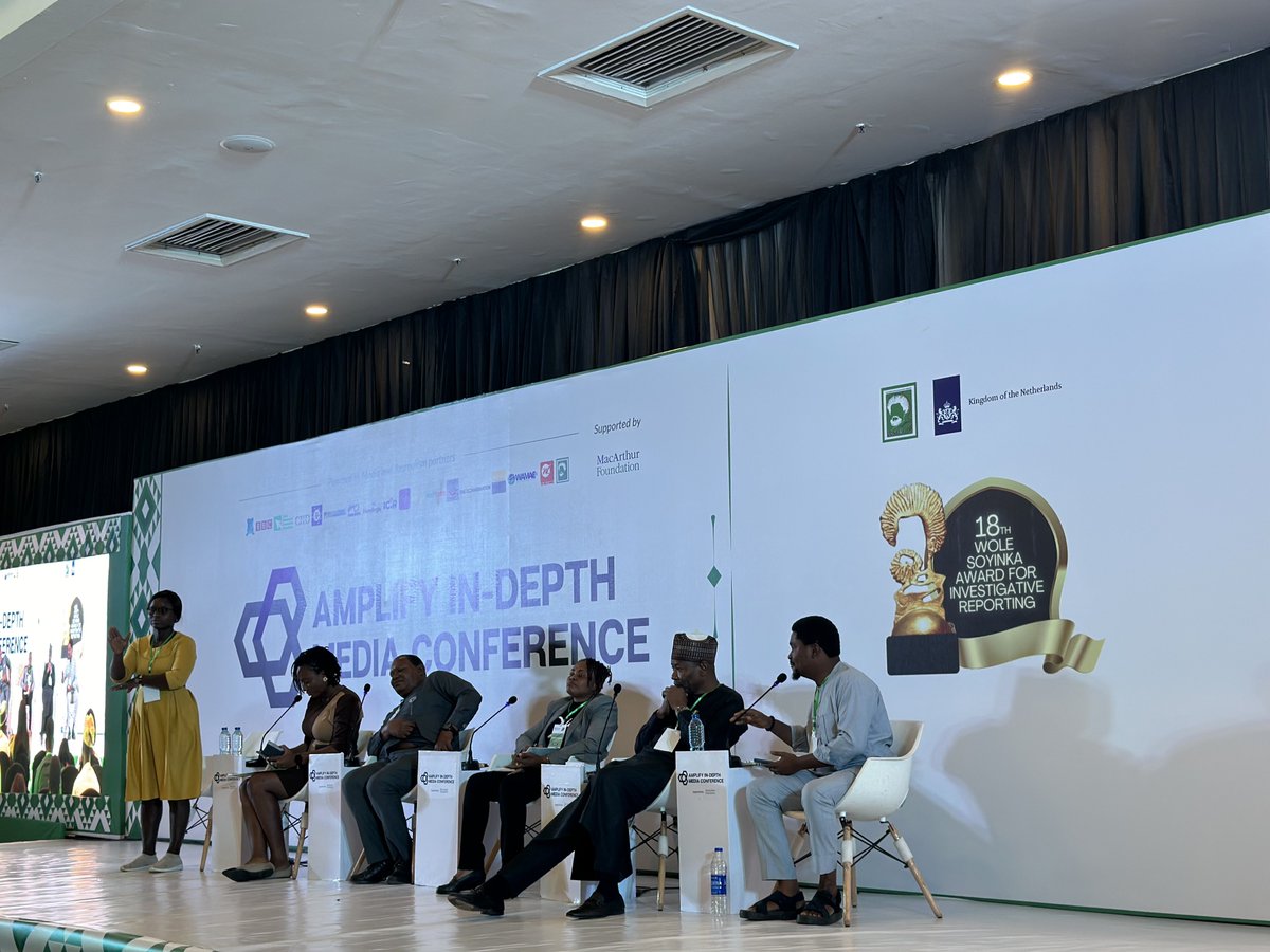 WaasiShaffii's tweet image. currently at the #AIMConference which is a delight so far. HumAngle’s Investigations editor, Kunle Adebajo, has just finished moderating an insightful panel on media independence sustainability, highlighting the place of collaboration and business models in journalism.
