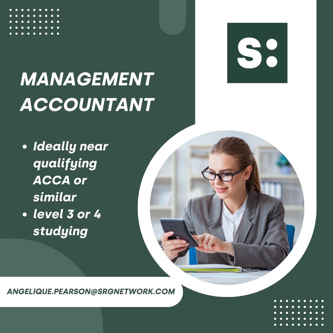 Management Accountant - Ideally near qualifying ACCA or similar, level 3 or 4 studying- Excellent salary package plus benefits.

CVs to angelique.pearson@srgnetwork.com

#srgnetwork #jobsearch #jobalert #jobvacancy #jobhiring #jobseekers #gibraltar