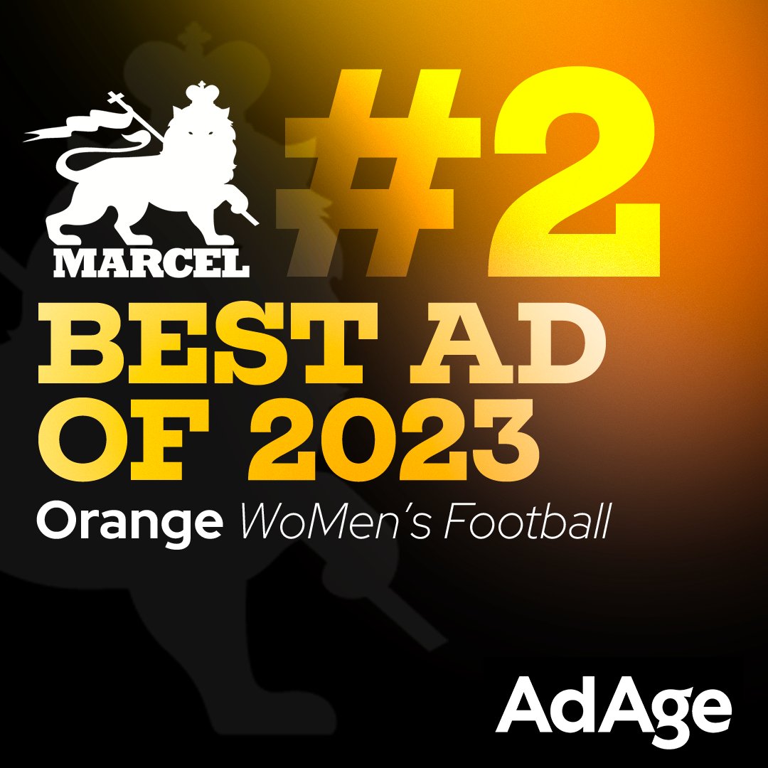 La Compil des Bleues pour <a href="/Orange_France/">Orange France</a> décroche la 2ème place du classement <a href="/AdAge/">Ad Age</a> '40 Best Ads of 2023'. Juste derrière le blockbuster de l'année au box-office, pas mal non ? 🌟 
adage.com/article/year-r…
