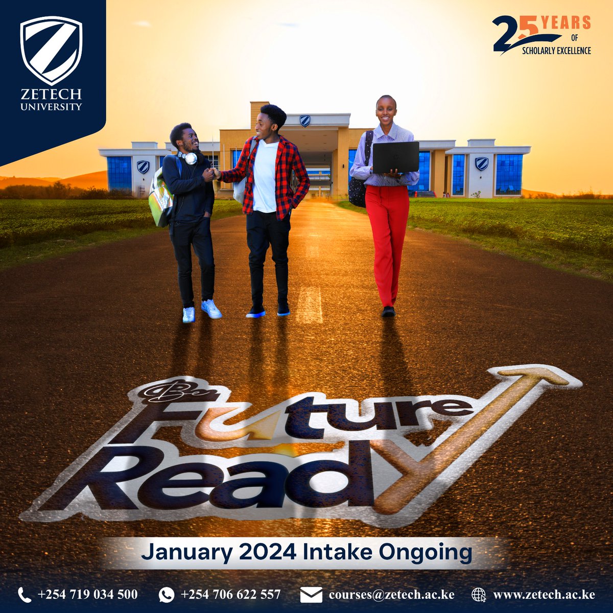 ZetechUniAlumni's tweet photo. Discover the best university for everyone! We proudly endorse Zetech for its commitment to excellence, innovation, and inclusive education,where every journey is a success story waiting to unfold. 🎓✨ #ChooseZetech #Inventyourfuture #Zetechuniversity #SuccessForAll #ZetechAlumni https://t.co/P1IDGKgNCp