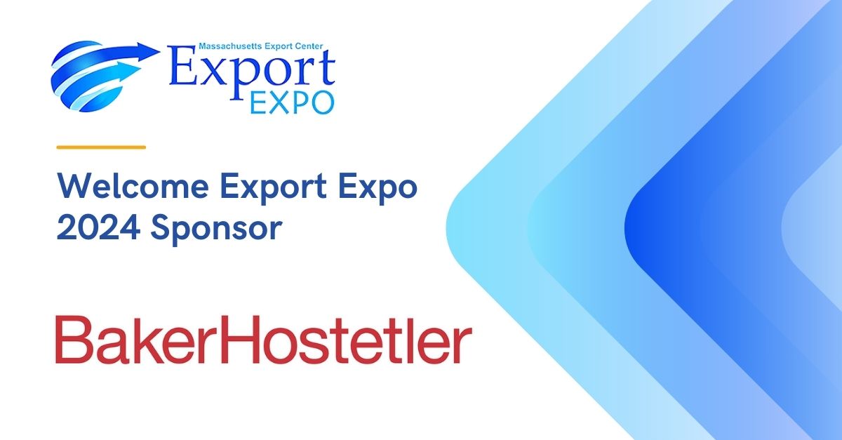 Welcome BakerHostetler, our newest #ExportExpo 2024 sponsor!
Learn more about the Export Expo here: mass.gov/export/expo 
Learn more about BakerHostetler here: bakerlaw.com