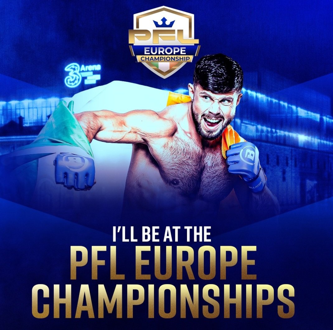 Looking forward to <a href="/pflmma/">PFL</a> putting on the biggest night in european mma.
4 belts on the line
£400,000 up for grabs
3 qualifying spots for the <a href="/pfleurope/">PFL Europe</a> season
1 <a href="/pflmma/">PFL</a> global qualifying match
Most importantly though, it's happening in the <a href="/3arenadublin/">3Arena</a> 🇮🇪
 #mma #irishmma #pfl