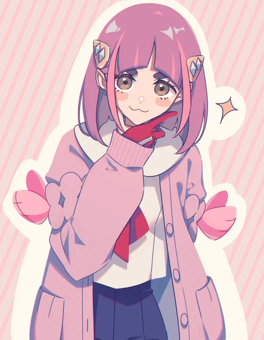 タロちゃん可愛い ピンクでぱっつん好きです 