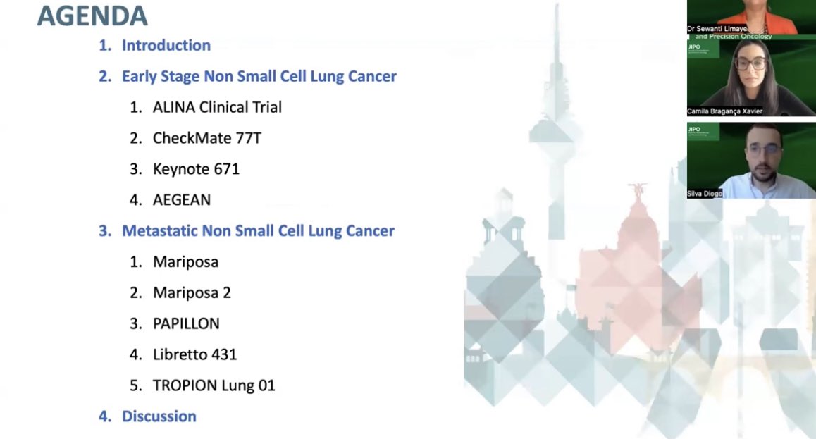 Had so much fun discussing and doing the ESMO2023 NSCLC review with @CamilaBragancaX @SilvajDiogo Thank you @JIPOEditors !