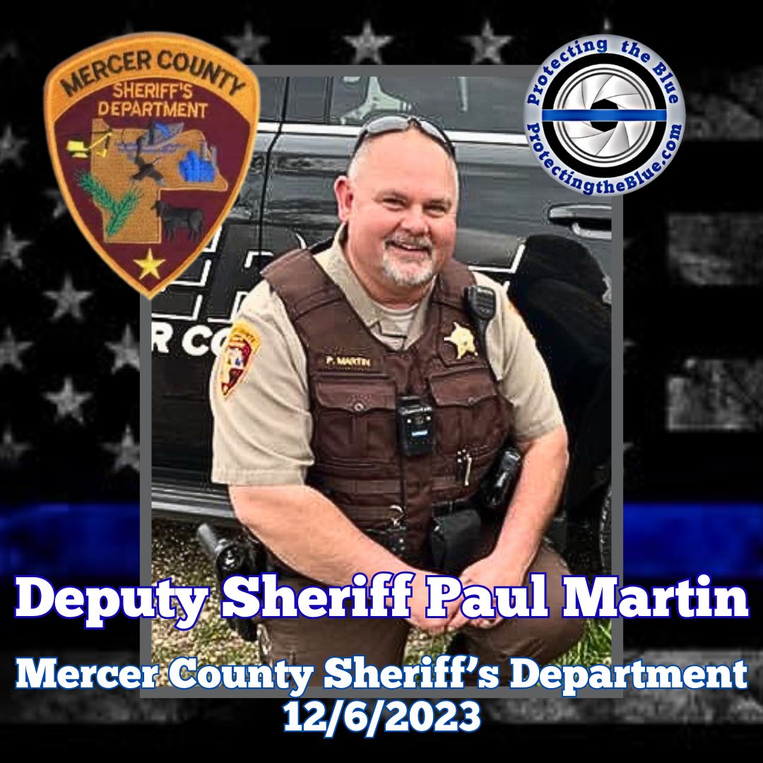 RIP. North Dakota Deputy Sheriff Paul Martin was struck and killed while deploying spike strips during a pursuit of a stolen vehicle. Deputy Martin served his community for 18 years and is survived by his wife and three children.