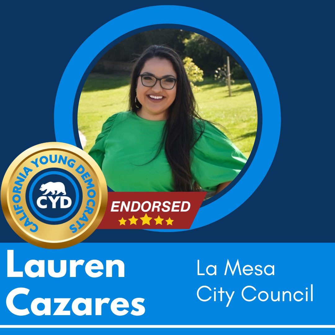 Thank you, California Young Democrats! #LaMesa #YoungGetsItDone @CAYoungDems @cydsouthstate