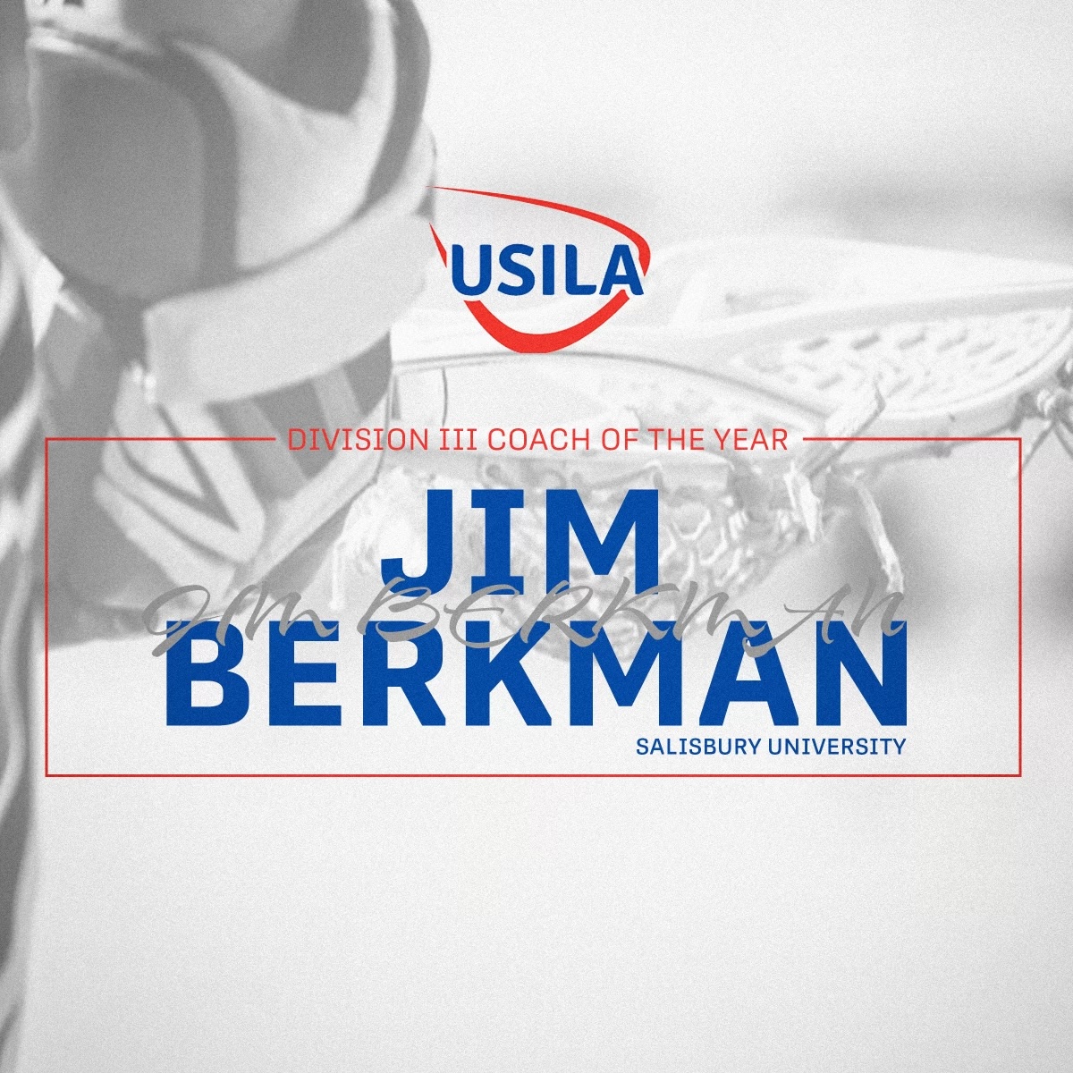Now for the Coach of the Year awards...The 2023 USILA Division III Coach of the Year goes to...Jim Berkman, Salisbury University!