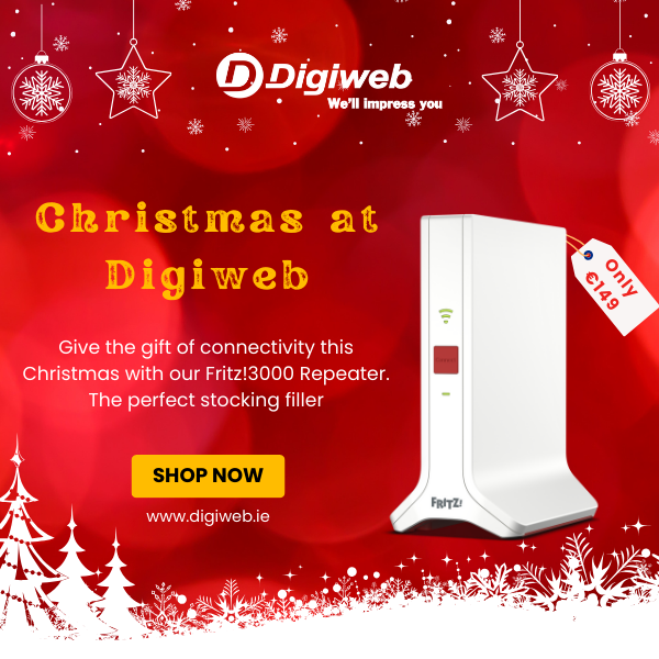 Digiweb_Ireland's tweet image. Elevate your festive vibes with Digiweb&apos;s Fritz 3000 Repeater! 🎁 Enhance your connectivity and make it the ultimate Christmas gift for seamless joy! 🚀🌐
#digiweb #broadband #fibrebroadband #fritz #fritzbox #trustpilot