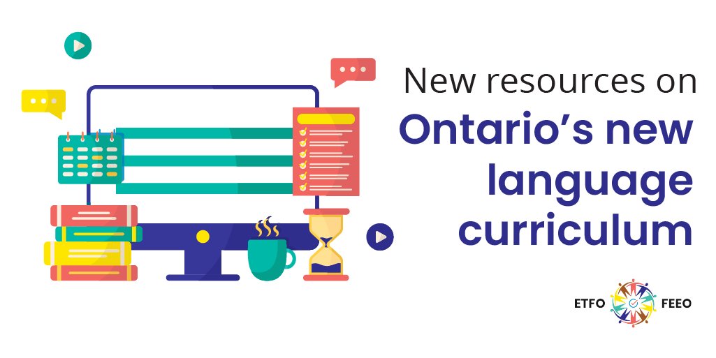 Educators - check out our new resource on the 2023 #onted Language curriculum.  

It's a series of webcasts and sample lesson plans, with a focus on Strand B, to support classroom educators. Log into the ETFO members site and go to  members.etfo.ca/resources/clas….