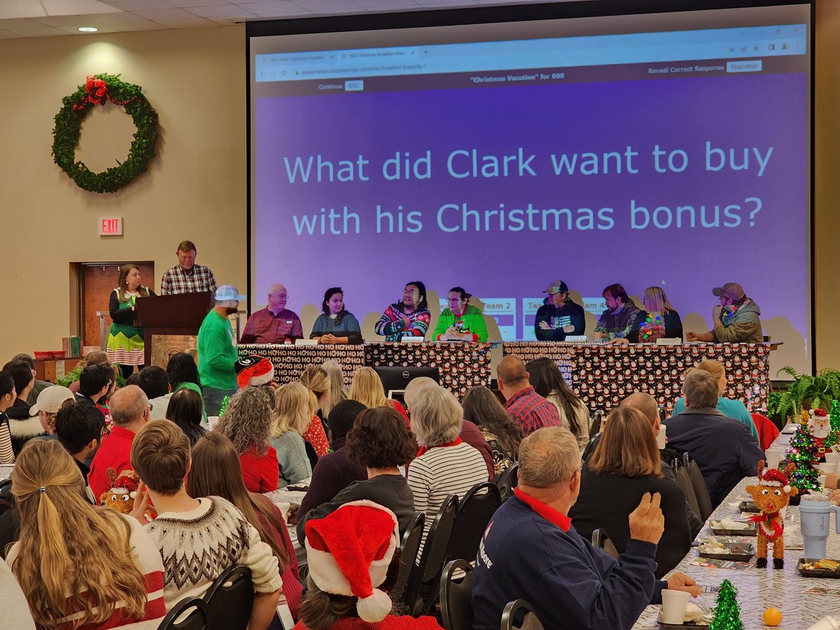 Jeffrey Dean (@jeffdean_uga) on Twitter photo A <a href="/UGAGriffin/">UGA Griffin Campus</a> Holiday Breakfast favorite, "Christmas Jeopardy," had everyone in stritches this morning. What a great way to bring the Griffin family together to celebrate the good things we enjoyed this past year and look forward to our dreams for 2024. A <a href="/UGAGriffin/">UGA Griffin Campus</a> Holiday Breakfast favorite, "Christmas Jeopardy," had everyone in stritches this morning. What a great way to bring the Griffin family together to celebrate the good things we enjoyed this past year and look forward to our dreams for 2024.