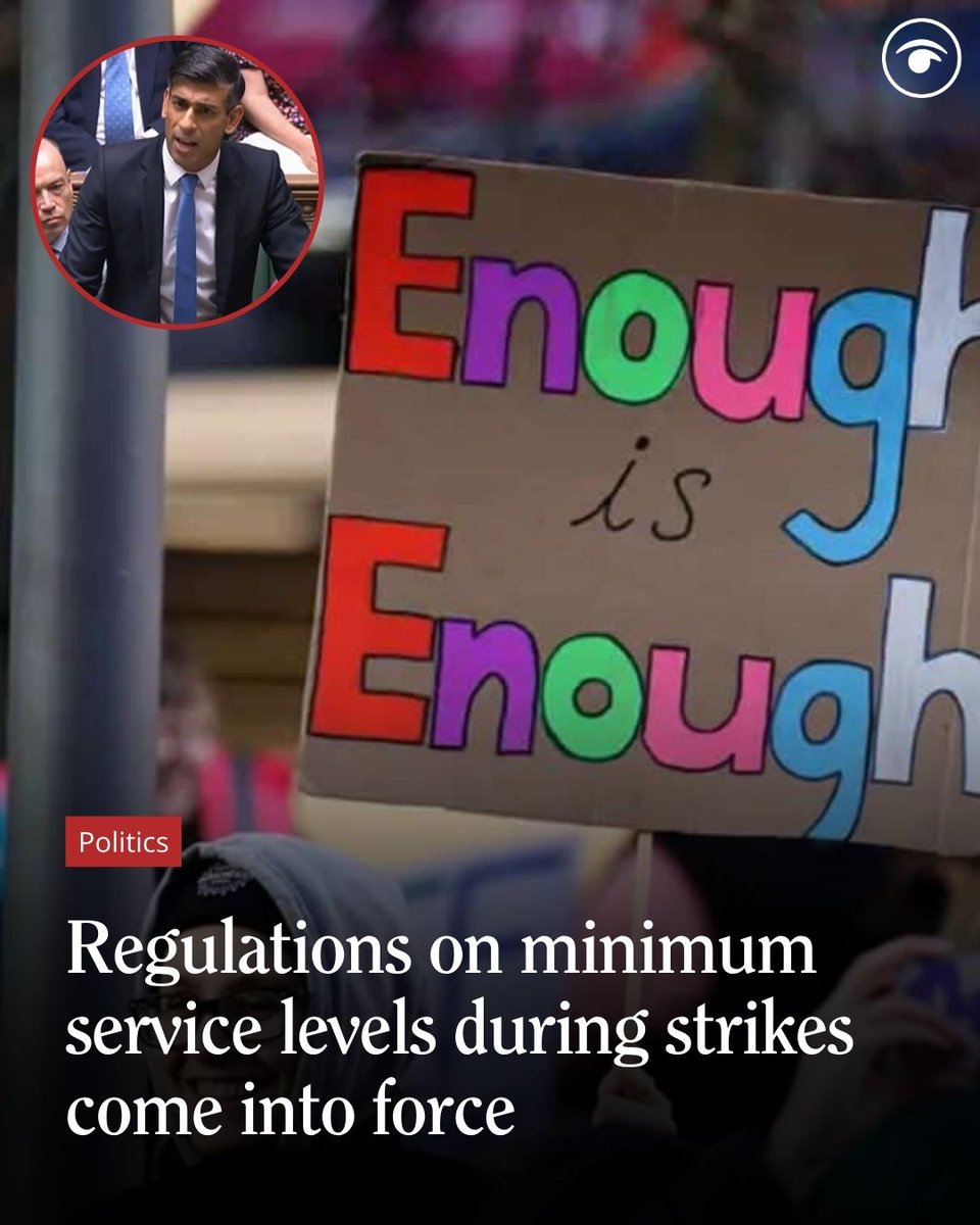 A Statutory Code of Practice has also come into force which sets out the “reasonable” steps trade unions should take to ensure their members comply with work notices. Full story 📰 tinyurl.com/73wa83hx