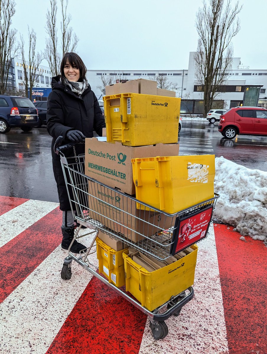 Heute mit meinem Weihnachtsengel ein paar Pakete auf die Reise geschickt 🥳😍