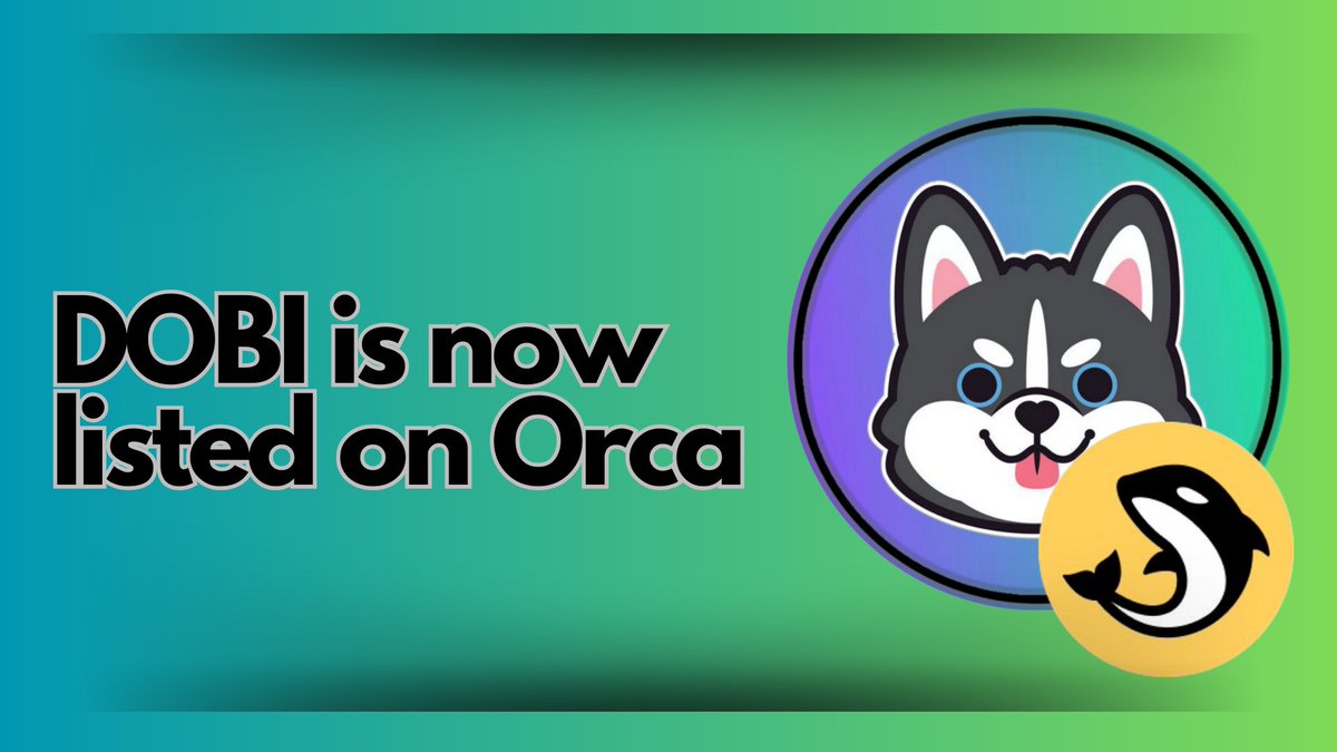 DobiOnSolana's tweet photo. $DOBI is now live on Orca 🔥

🦊Swap here : https://t.co/fD6PffRiwx

💚+♻️ &amp; Drop your $SOL Wallets 👇 https://t.co/nNZ4aaRmrv