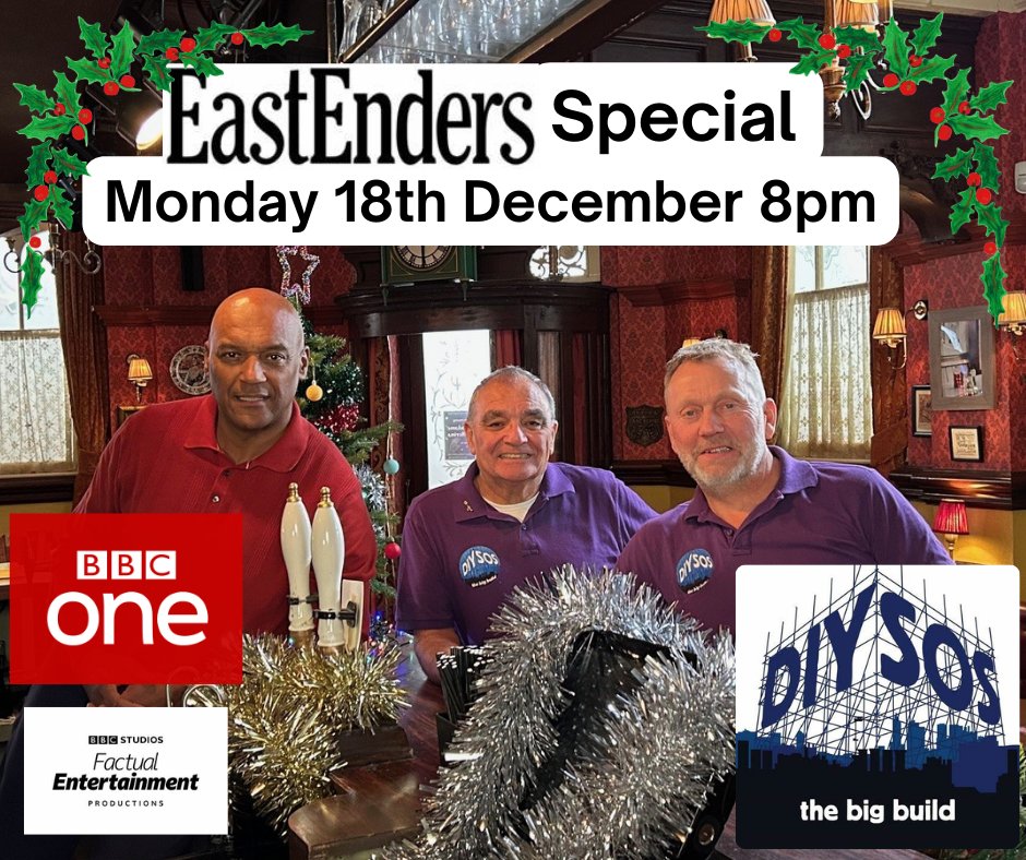 Ho ho ho! Look out for these three wise men in our DIYSOS The Big Build Eastenders Christmas Special. BBC1, 2000, Monday 18th December 🎄